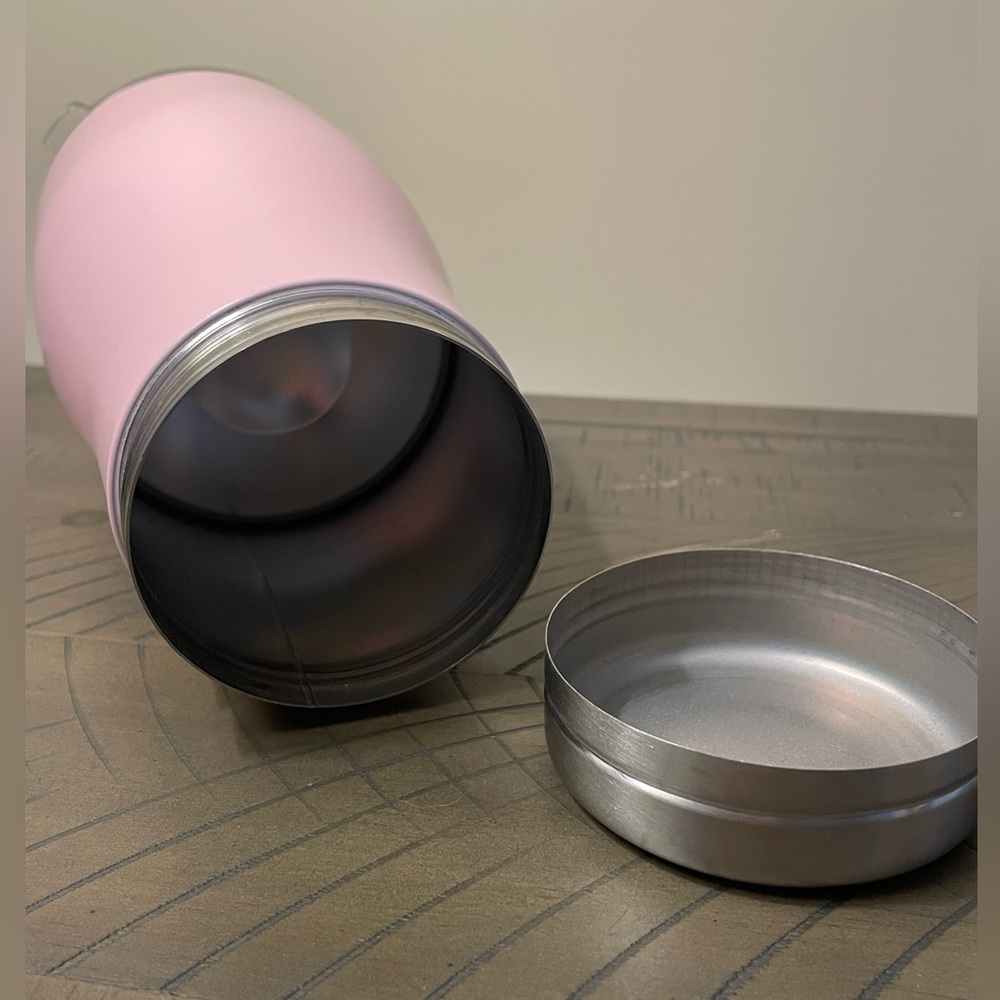 Diversion Safe - Pink Coffee Tumbler with stash spot compartment.